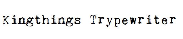 Kingthings Trypewriter字体