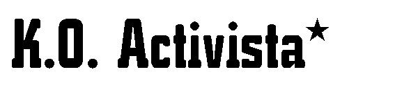 K.O. Activista*字体