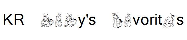 KR Baby's Favorites字体