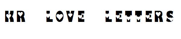 KR Love Letters字体