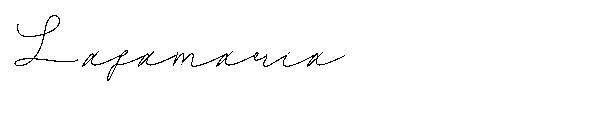 Lafamaria字体
