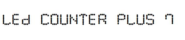 LED Counter Plus 7字体