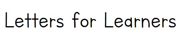 Letters for Learners字体