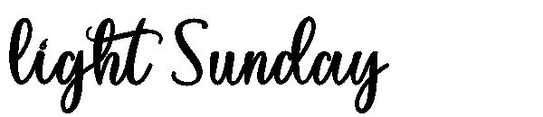 Light Sunday字体