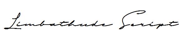 Limbathude Script字体