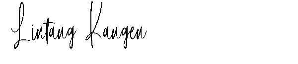 Lintang Kangen字体