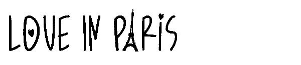 Love in Paris字体