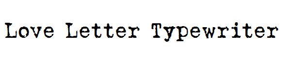 Love Letter Typewriter字体
