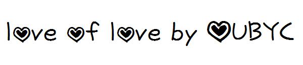 love of love by OUBYC字体