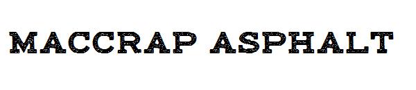 maccrap asphalt字体
