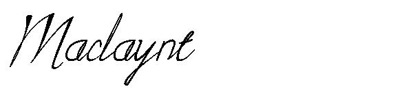Maclaynt字体