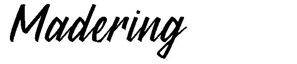 Madering字体