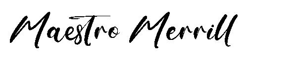 Maestro Merrill字体