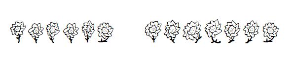 Maja's Flowers字体