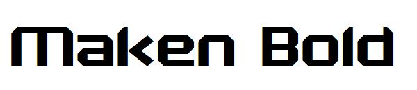 Maken Bold字体