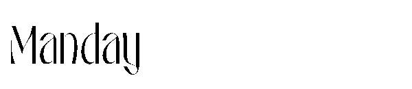 Manday字体