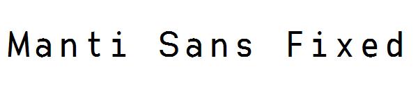 Manti Sans Fixed字体