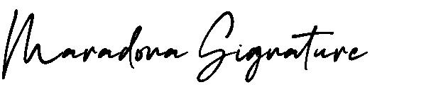 Maradona Signature字体