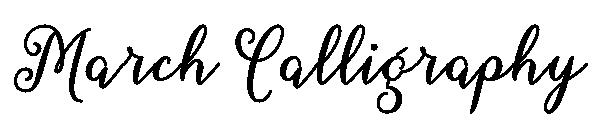 March Calligraphy字体