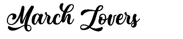March Lovers字体