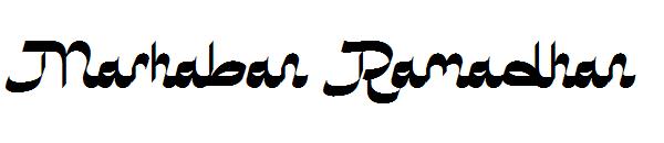 Marhaban Ramadhan字体