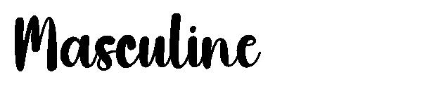 Masculine字体