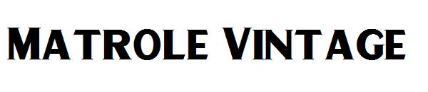 Matrole Vintage字体