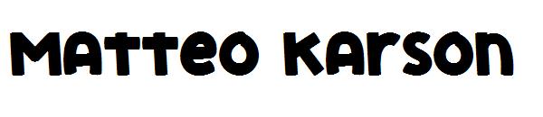 Matteo Karson字体