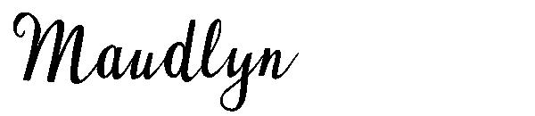 Maudlyn字体