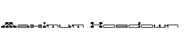 Maximum Hoedown字体