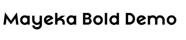Mayeka Bold Demo字体