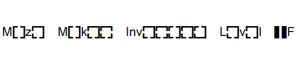 Maze Maker Inverted Level 1F字体