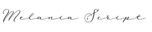 Melania Script字体
