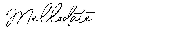 Mellodate字体
