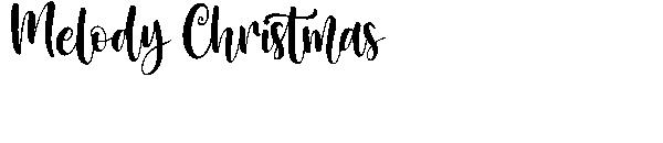 Melody Christmas字体