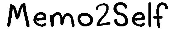 Memo2Self字体