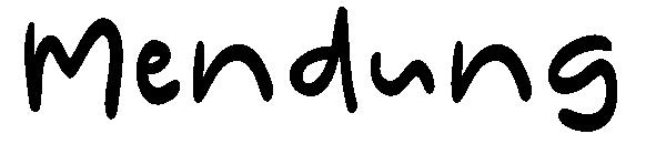 Mendung字体