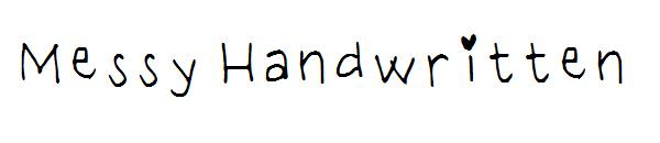 Messy Handwritten字体