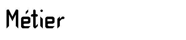 Métier字体