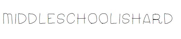 MiddleSchoolIsHard字体