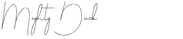 Mighty Duck字体