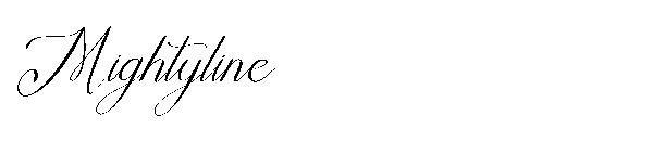 Mightyline字体