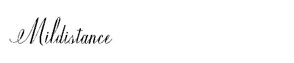 Mildistance字体