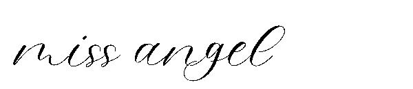 miss angel字体