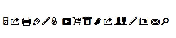Modern Pictograms字体