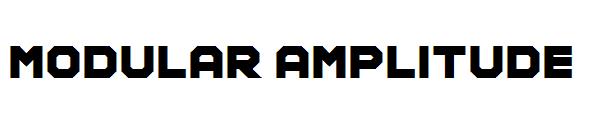 Modular Amplitude字体