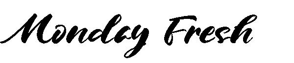 Monday Fresh字体