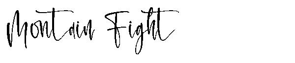 Montain Fight字体