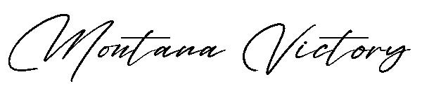 Montana Victory字体