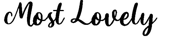 Most Lovely字体